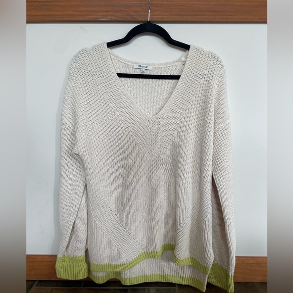 Madewell Tipped Ridgeton Pullover Sweater - Picture 7 of 7